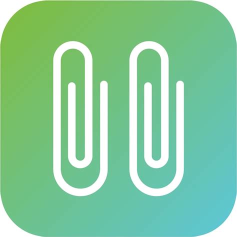 Premium Vector Paperclip Icon Style