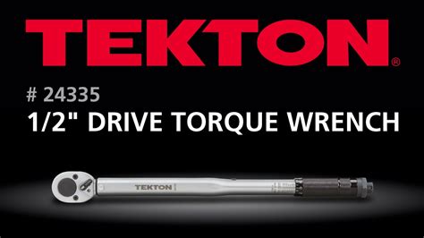 How To Use The Tekton In Drive Click Torque Wrench Youtube