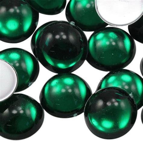 Acrylic Round Cabochons Flat Back Mm Pcs