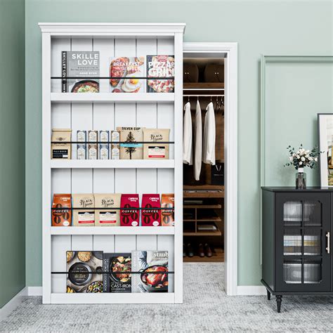 HOZONE Ghost Door Secret Hidden Door Bookshelf Style With Hidden Magic