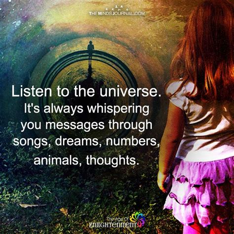 Listen To The Universe Https Themindsjournal Listen To The