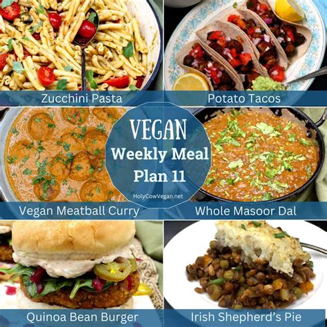 Vegan Meal Plan 11 - Holy Cow Vegan