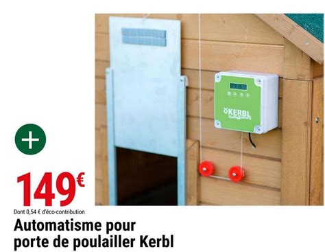 Promo Kerbl Automatisme Pour Porte De Poulailler Chez Gamm Vert