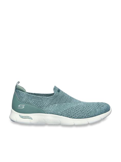 Buy Skechers Arch Fit Refine Don T Go Sea Green Sneakers For Women At