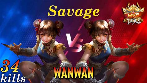 Wanwan Kills Savage Maniac Wanwan Crazy Critical Damage Youtube