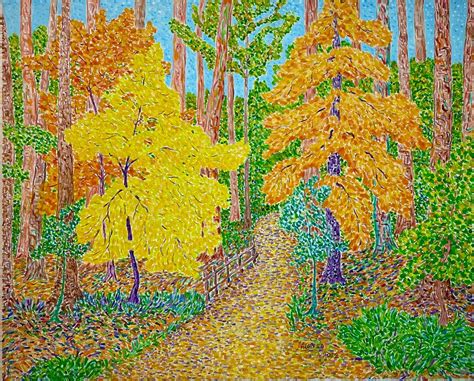 Fall Oil Painting Forest Picture Forest Oil Painting Fall Tree - Etsy