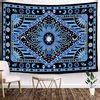 Ulticool Bohemian Blauw Hippie Zon Maan Wandkleed X Cm