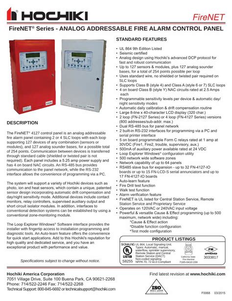 Pdf Firenet Series Analog Addressable Fire Alarm Control