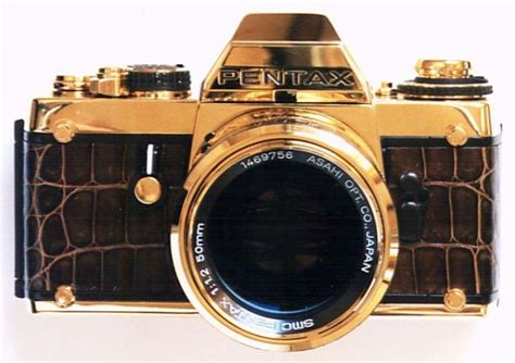 Pentax Lx Gold фотоаппарат из чистого золота к юбилею компании Pentax