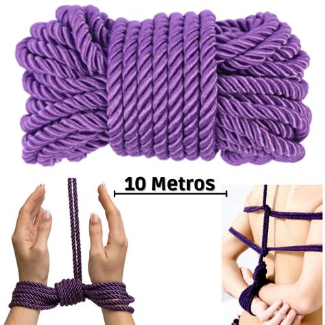 Corda Fetish Shibari Bdsm De Metros Na Cor Roxa Loja Pimenta