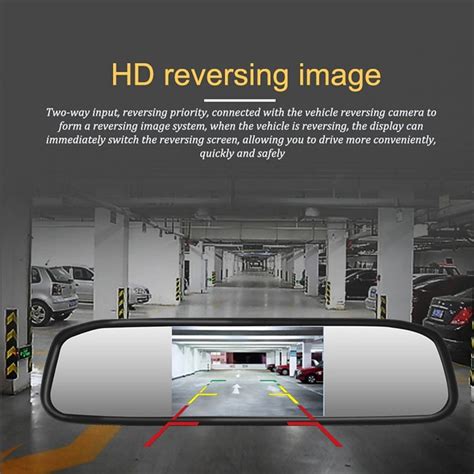 120° Backup Camera Mirror Car Rear View Reverse Night Vision Parking System Kit - Outdoor ...