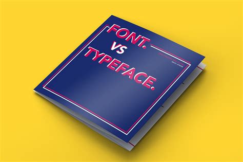 7 Fold Brochure Of Font Vs Typeface On Behance