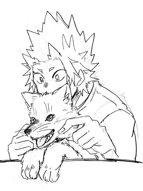 Kirishima Coloring Pages