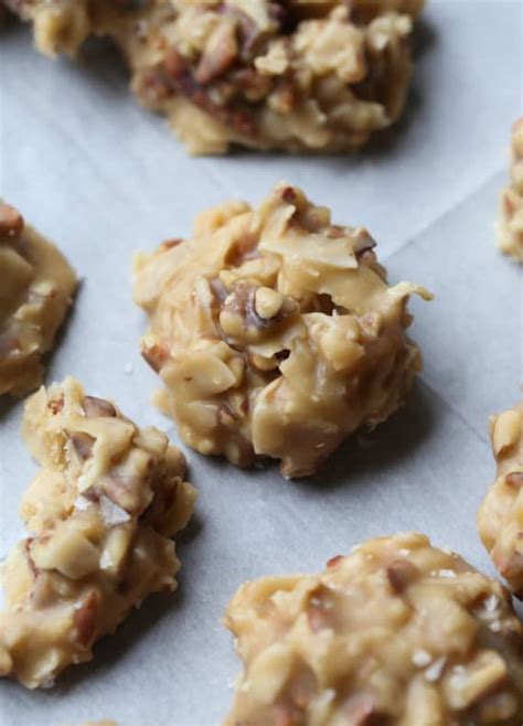 No Bake Coconut Praline Cookies Easy And Quick Coconut Cookie Recipe