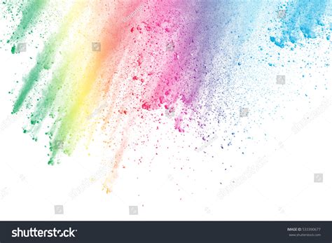 Abstract Art Powder Paint On White Stock Photo 533390677 | Shutterstock