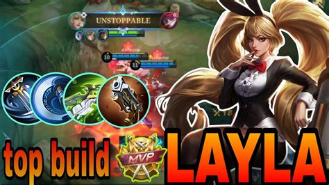 NEW OP BUILD EMBLEM FOR LAYLA AUTOWIN TOP BUILD LAYLA MLBB YouTube