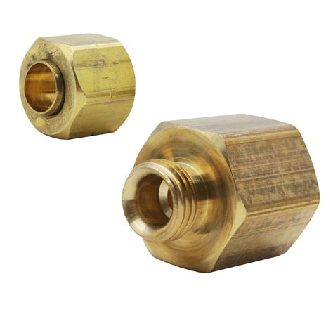 Everbilt 1 4 In Od Compression X 3 8 In Fip Brass Adapter Fitting