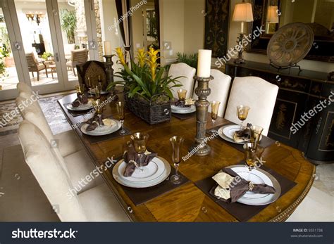 Dining Table Decor Detail Stock Photo 5551738 : Shutterstock