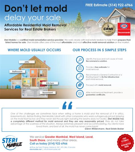 Residential Mold Removal For Real Estate Brokers Steri Mobile