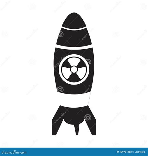 Isolated Nuclear Missile Icon Stock Vector Illustration Of Army