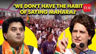 Jyotiraditya Scindia Full Of Arrogance Priyanka Gandhi On Narottam