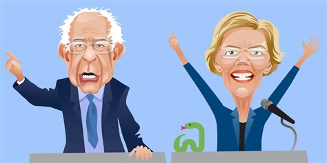 Warren, Sanders Fans Are Fighting Over the Snake Emoji