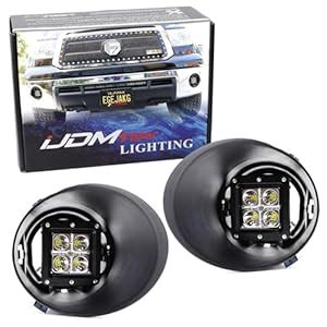 IJDMTOY Complete 40W High Power CREE LED Fog Light Kit W Fog Lamp