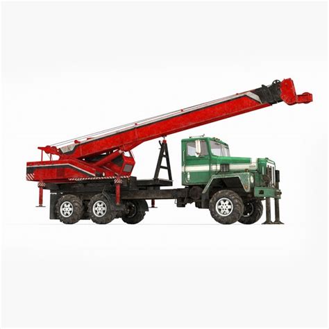 Modern heavy lift truck with vehicle 3D - TurboSquid 1847710