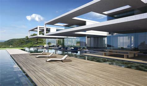 Proyecto 3d Villa Moderna Casas Modernas De Realistic Design Moderno Homify