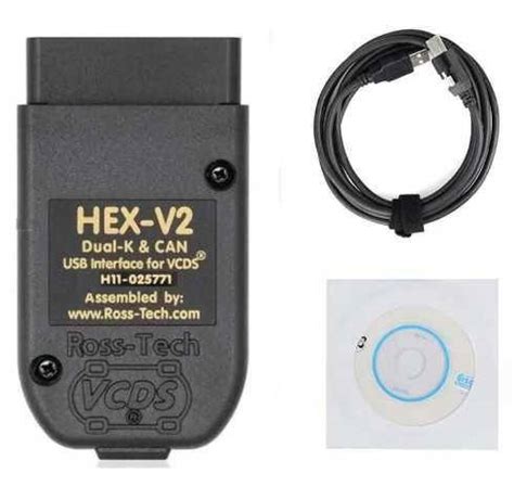 Диагностический сканер VAG COM HEX V2 23.3.1 адаптер VW,Audi,Skoda ...