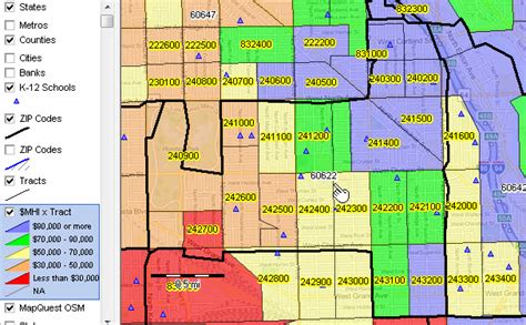 Census Tracts By Zip Code Map United States Map