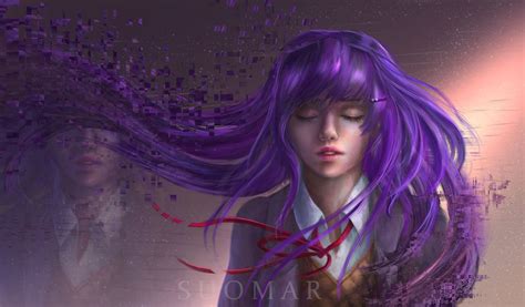 Yuri (Doki Doki Literature Club) by suomar on DeviantArt