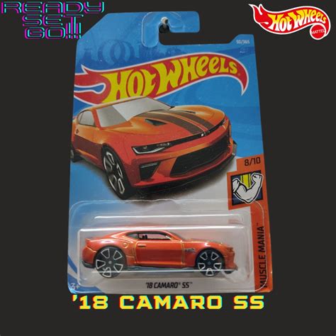 Hot Wheels 18 Camaro SS Orange Hot Wheels Muscle Mania Series Shopee