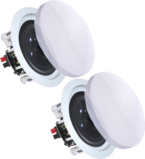 Vaiyer Set Of Inch Watts Per Pair Ceiling Speakers For Home