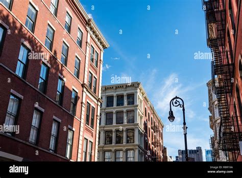 Typical Buildings In Soho Cast Iron Historic District In New York City