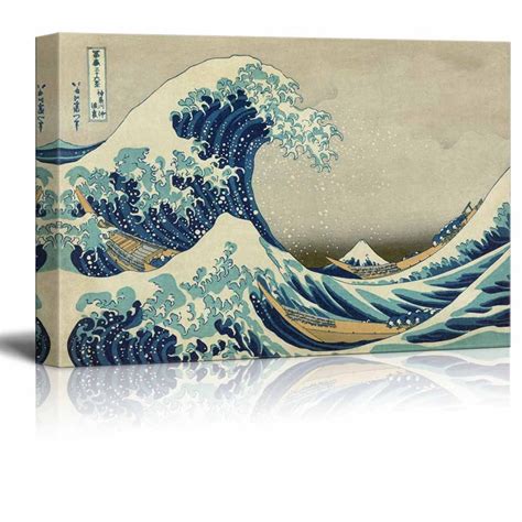 Wall26 Canvas Wll Art The Great Wave Off Kanagawa By Japanese