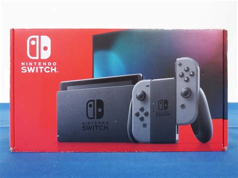 【傷や汚れあり】1円～★nintendo Switch本体≪1≫ バッテリー長持続モデル グレー 旧パッケージ ニンテンドースイッチ ※動作