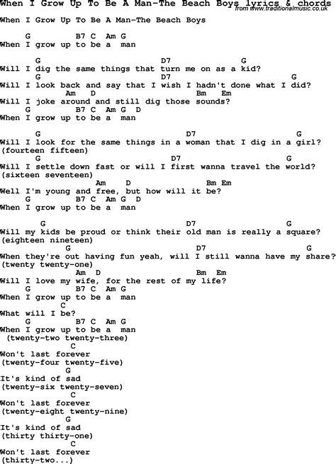 Lyrics Of When I Grow Up 3