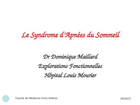 PPT Le Syndrome dApnées du Sommeil DOKUMEN TIPS