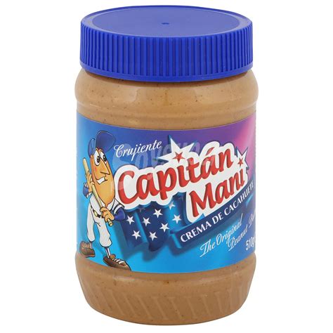 Capitán Maní Crema de cacahuete crujiente 510 gr