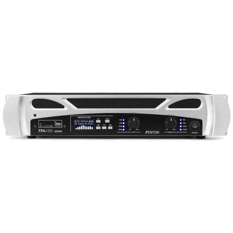 Amplificatore Pa Finale Di Potenza W Rack Bluetooth Display Mp