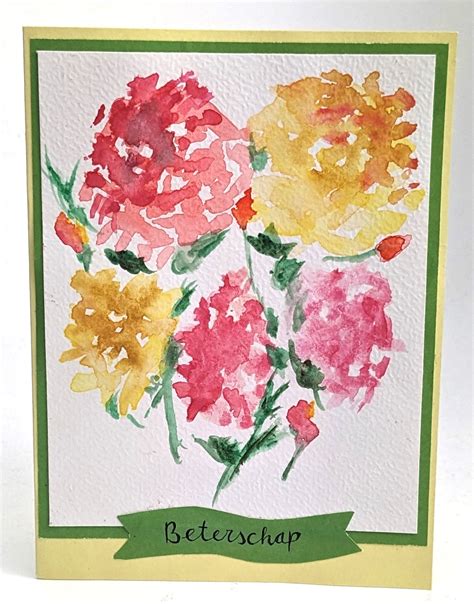 Bloemen Aquarel Kaart Knutselparadenl