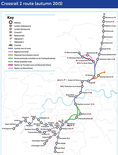 Tfl Unveils Revised Route For £27bn Crossrail 2