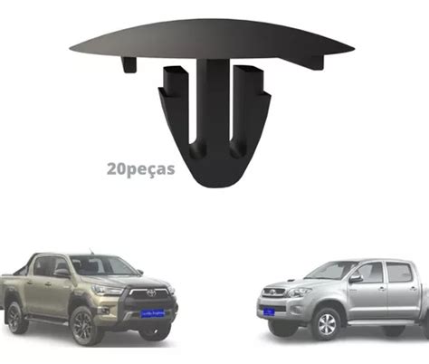 Grampo Da Manta Do Capô Toyota Hilux 2011 A 2021 20 Peças