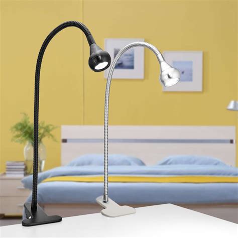 Flexible Usb Clip On Led Desk Lamp Clamp Reading Light Bed Headboard