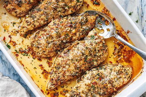 Garlic Parmesan Chicken Bake Recipe Baked Chicken Breast Recipe — Eatwell101