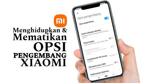 Cara Mengaktifkan Dan Mematikan Opsi Pengembang Di Xiaomi MIUI YouTube