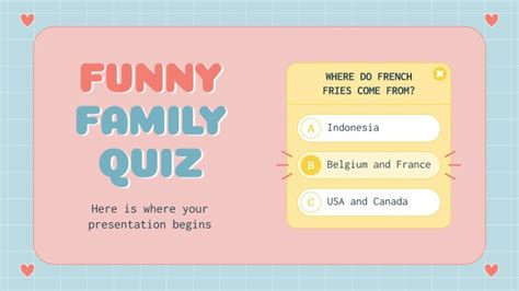 Funny Family Quiz | Google Slides & PowerPoint