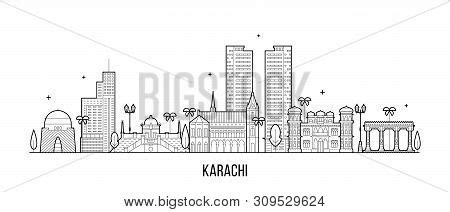 Karachi Skyline Vector & Photo (Free Trial) | Bigstock