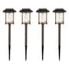 Hampton Bay Parkwood Lumen Bronze Tone Finish Led Weather